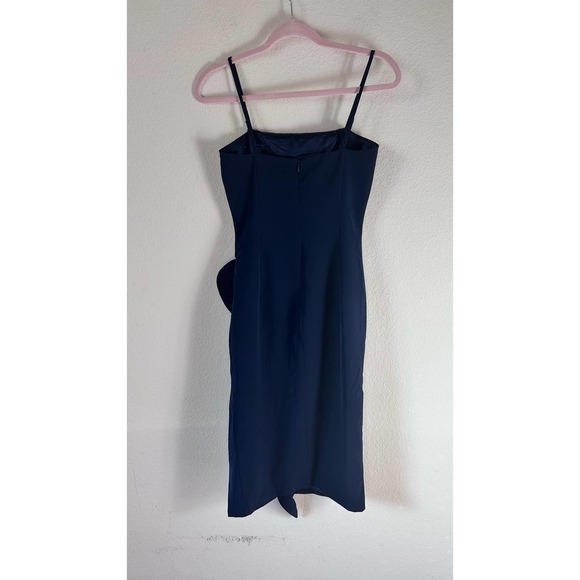 Bardot Carmelle Midi Dress in Navy Size 4 NWOT - Picture 3 of 9